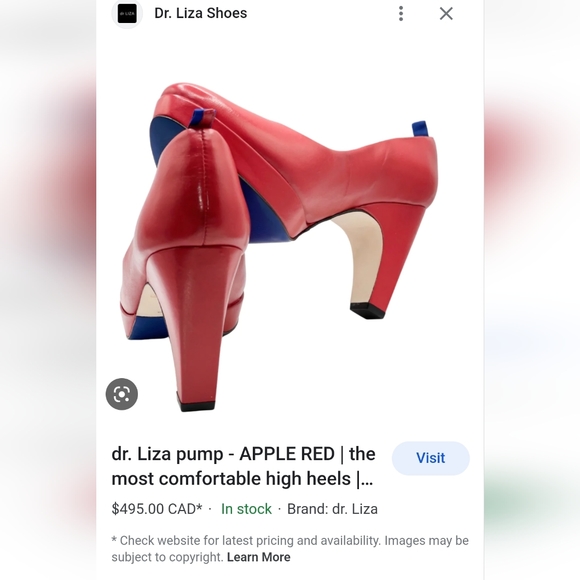 dr LIZA Apple Red pumps - Picture 9 of 15